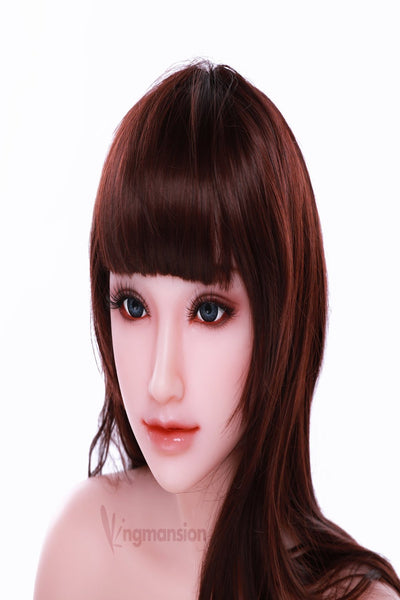 5.4ft 100% Platinum Silicone Oral Sex Doll Realistic Ass Vagina Lifelike Real Love Male Toy 165CM